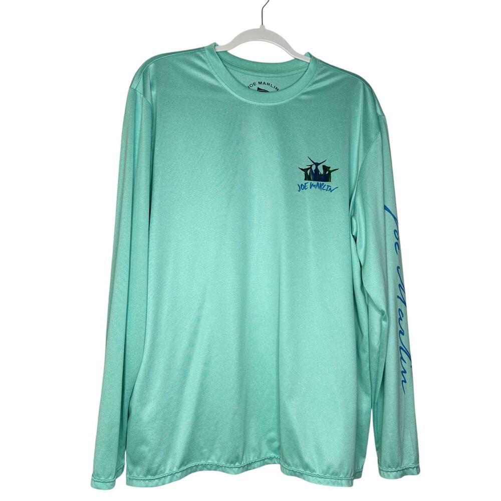 Joe Marlin Unwind South Of Salty Relaxed Fit Long Sleeve Shirt Mens Large